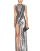 Lapointe Lapointe Mesh Sequin Sleeveless Gown - 1