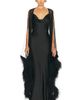 LaPointe LaPointe Mesh Shrug With Feathers - 1