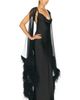 LaPointe LaPointe Mesh Shrug With Feathers - 2