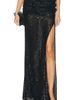 LaPointe LaPointe Mini Stretch Sequin Draped Waist Skirt - 1