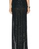 LaPointe LaPointe Mini Stretch Sequin Draped Waist Skirt - 4