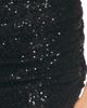 LaPointe LaPointe Mini Stretch Sequin Draped Waist Skirt - 6