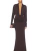 LaPointe LaPointe Printed Jersey Dolman Cowl Neck Gown - 1