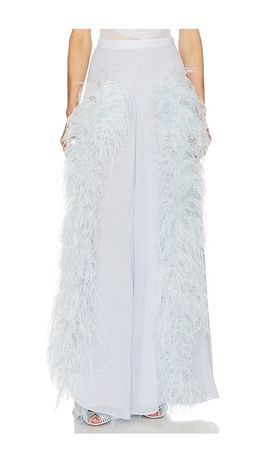 Lapointe Lapointe Wide Leg Pant With Feathers