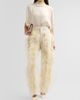 LaPointe LaPointe Women's Feather-Trimmed Jeans - 2