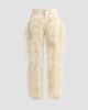 LaPointe LaPointe Women's Feather-Trimmed Jeans - 6