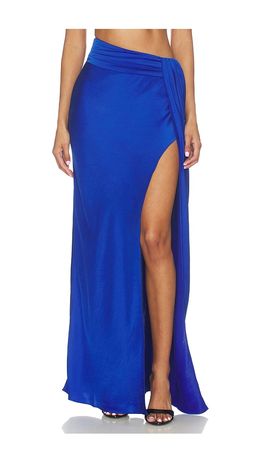 Lapointe Lapointe x REVOLVE Lightweight Satin Asymmetric Maxi Skirt