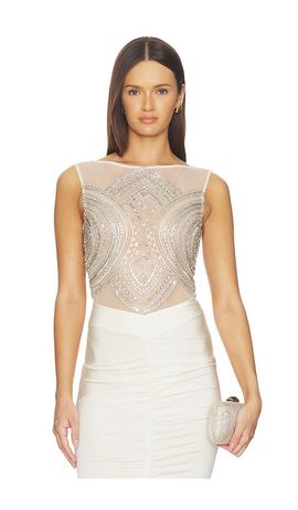 Lapointe Lapointe x REVOLVE Mosaic Embroidered Bodysuit