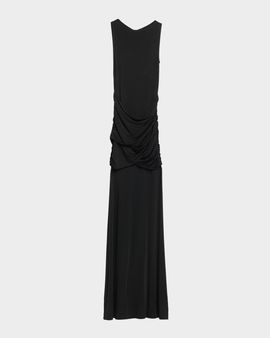 LAPOINTE Sleeveless Draped Jersey Trumpet Gown