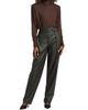 LAPOINTE Women's Belted Faux-Leather Tapered Trousers - 2
