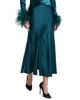 LaPointe Women's Bias-Cut Satin Midi-Skirt - 3