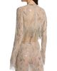 LaPointe Women's Geometric Crystal Fringe Crop Top - 5