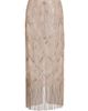 LaPointe Women's Geometric Crystal Fringe Skirt - 1