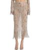 LaPointe Women's Geometric Crystal Fringe Skirt - 3
