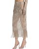 LaPointe Women's Geometric Crystal Fringe Skirt - 4
