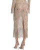 LaPointe Women's Geometric Crystal Fringe Skirt - 5