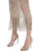 LaPointe Women's Geometric Crystal Fringe Skirt - 6