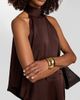 LaPointe Women's Lightweight Satin Handkerchief Top - 6