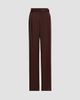LaPointe Women's Lightweight Satin High-Rise Belted Pants - 1