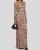LaPointe Women's Printed Jersey Off-The-Shoulder Maxi Dress - 4
