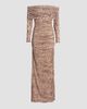 LaPointe Women's Printed Jersey Off-The-Shoulder Maxi Dress - 8
