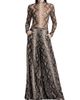 LAPOINTE Women's Python Print Mesh Wide-Leg Pants - 2