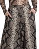 LAPOINTE Women's Python Print Mesh Wide-Leg Pants - 6