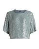 LaPointe Women's Re-Edition Sequin Relaxed-Fit T-Shirt - 8