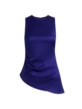 LaPointe Women's Satin Asymmetric Top