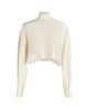 LaPointe Women's Satin Caftan Crop Top - 1