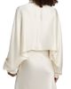 LaPointe Women's Satin Caftan Crop Top - 5