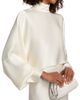 LaPointe Women's Satin Caftan Crop Top - 6