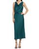 LaPointe Women's Satin Cowlneck Belted Midi-Dress - 3