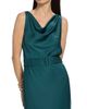 LaPointe Women's Satin Cowlneck Belted Midi-Dress - 6