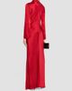 LAPOINTE Women's Satin Gathered Tab Gown - 3