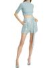 LaPointe Women's Sequined Belted Shorts - 2