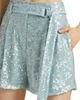 LaPointe Women's Sequined Belted Shorts - 6