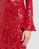 LAPOINTE Women's Sequined Flare Sleeve A-Line Gown - 5