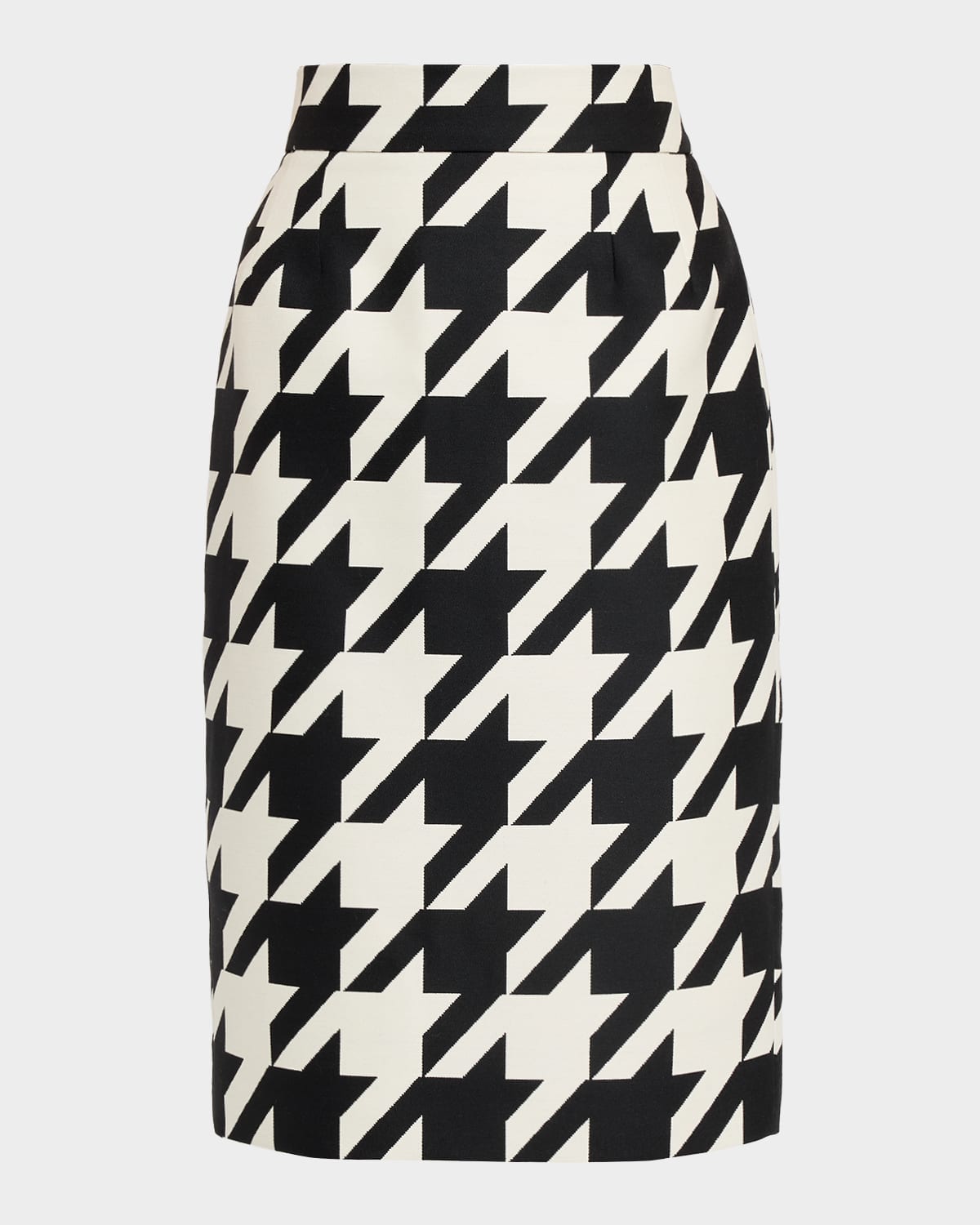 LaQuan Smith Houndstooth Pencil Skirt