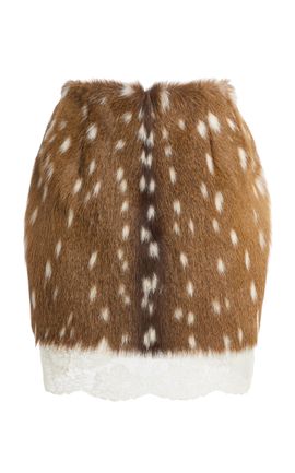LaQuan Smith LaQuan Smith Calf Hair Mini Skirt