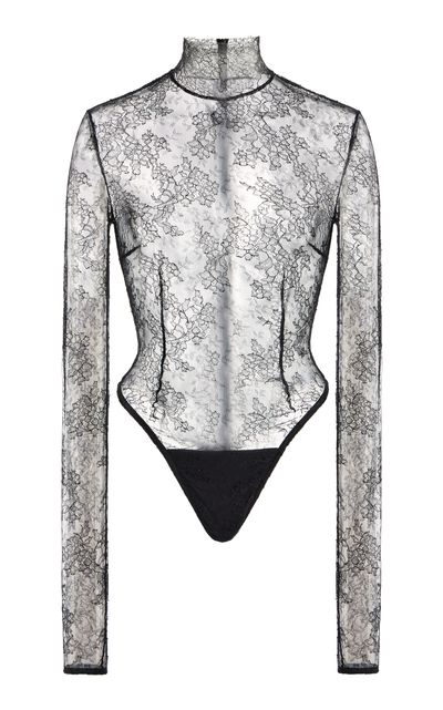 LaQuan Smith LaQuan Smith Chantilly Lace Bodysuit