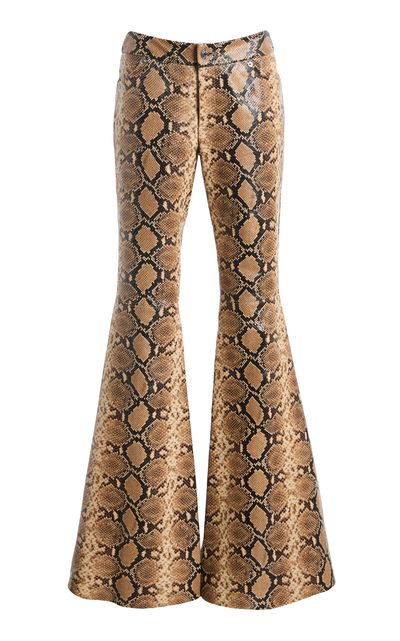 LaQuan Smith LaQuan Smith Flared Leather Pants