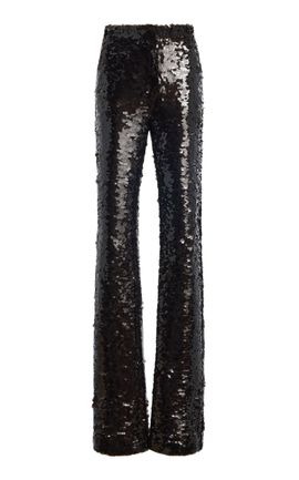 LaQuan Smith LaQuan Smith Flared Sequined Pants