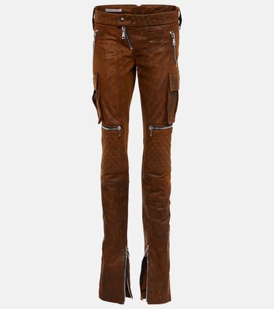 LaQuan Smith LaQuan Smith High-rise straight leather pants