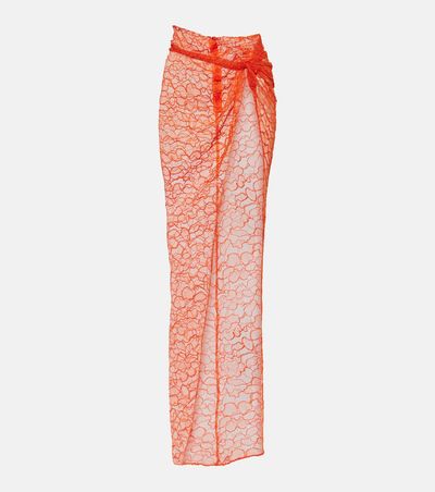 LaQuan Smith LaQuan Smith Lace wrap skirt