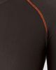LaQuan Smith LaQuan Smith Long Sleeve Bodysuit with Top Stitching Chocolate/Orange - 6