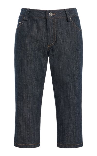 LaQuan Smith LaQuan Smith MidRise Denim Capris
