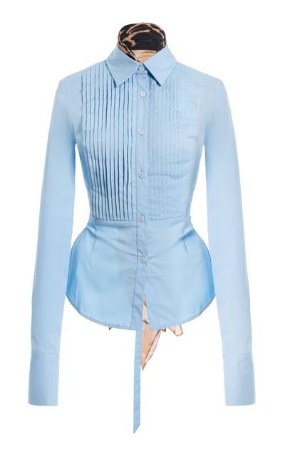 LaQuan Smith LaQuan Smith OpenBack Tuxedo Shirt