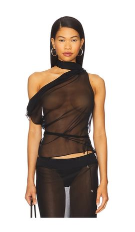 LaQuan Smith LaQuan Smith Scarf Top