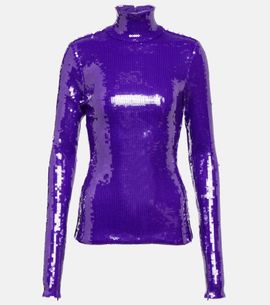 LaQuan Smith LaQuan Smith Sequined turtleneck top